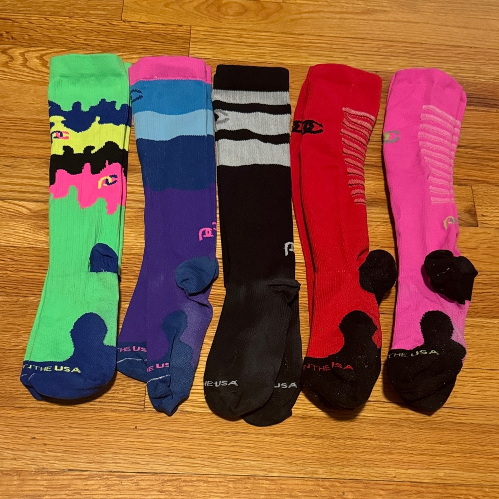 Colorful Knee-High Socks Set
Used see pictures